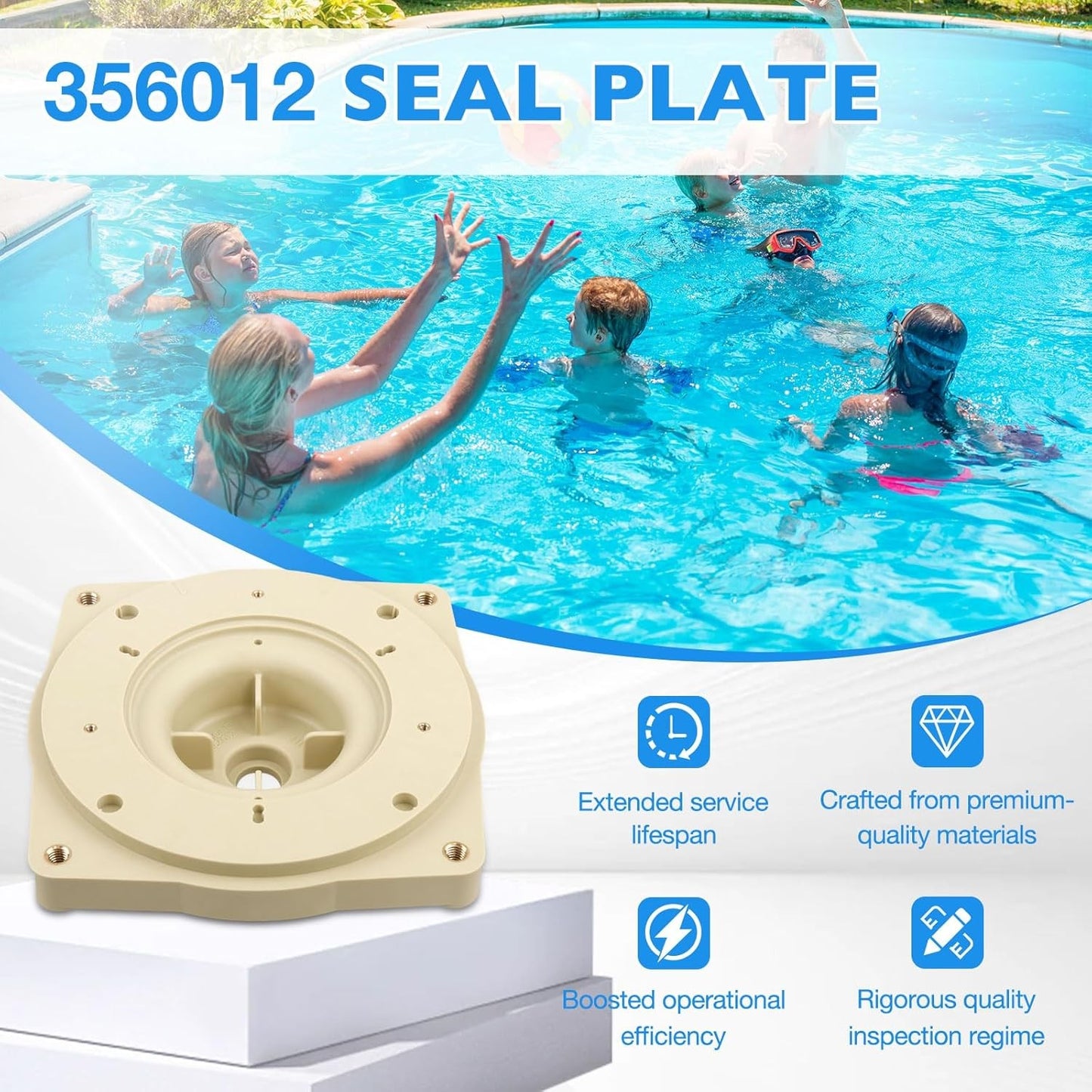 356012 Seal Plate Almond For Pentair SuperFlo Sta-Rite Pool Pump Mounting Plate
