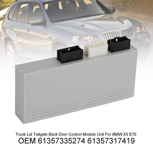 Solid Spare Trunk Lid Tailgate Back Door Control Module Unit For BMW X5 E70 61357335274