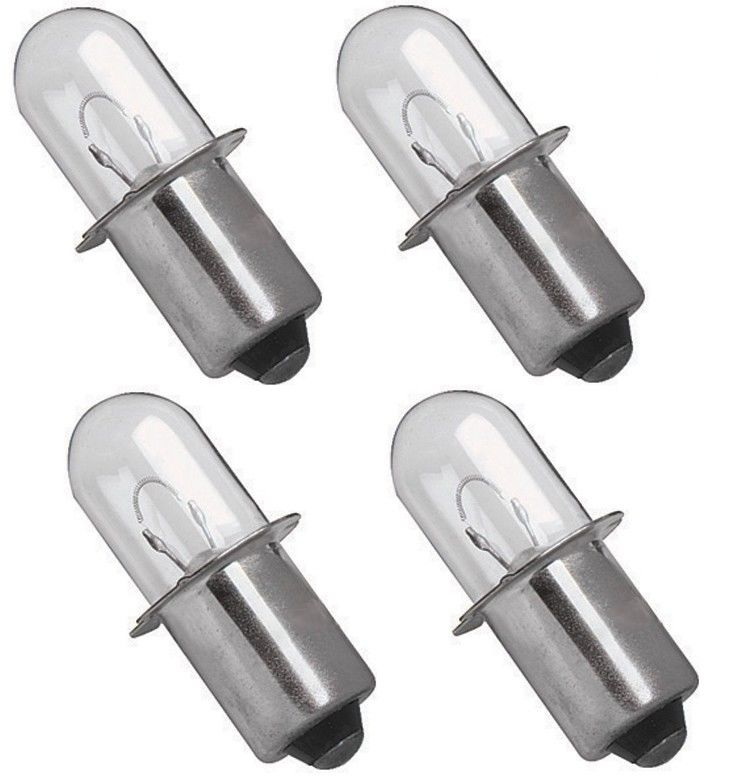 Solid Spare 18 VOLT Flashlight Replacement Xenon Bulbs for Ryobi P700 P703 FL1800 - 4 Pack