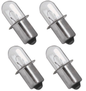 Solid Spare 18 VOLT Flashlight Replacement Xenon Bulbs for Ryobi P700 P703 FL1800 - 4 Pack
