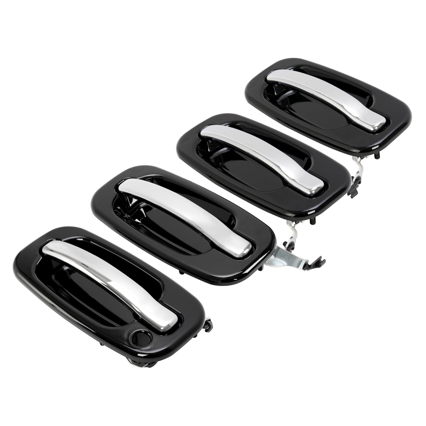 Solid Spare Outer Exterior Door Handles Set of 4 For Chevy Silverado GMC Cadillac 1999-2006