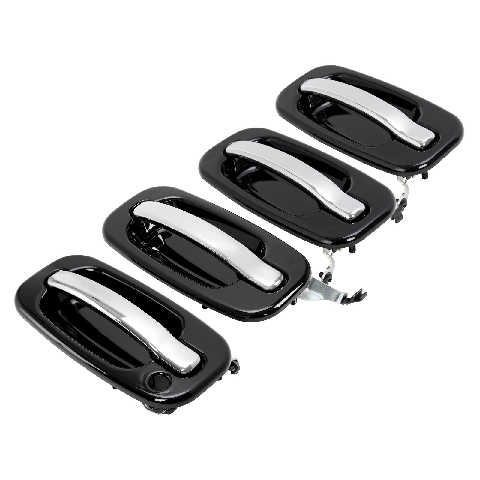 Solid Spare Outer Exterior Door Handles Set of 4 For Chevy Silverado GMC Cadillac 1999-2006