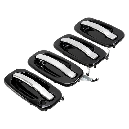 Solid Spare Outer Exterior Door Handles Set of 4 For Chevy Silverado GMC Cadillac 1999-2006