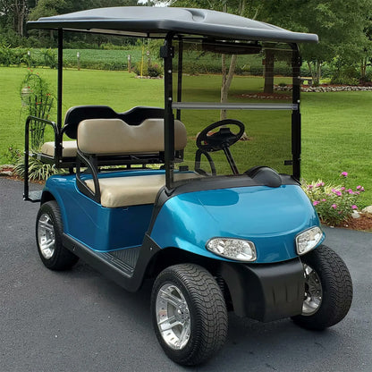 Solid Spare Tinted Foldable Windshield Golf Cart Impact Resistant For EZGO RXV 2008-up 2024