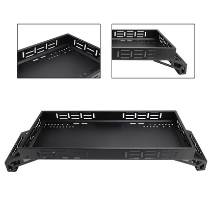 Universal Utv Raised Metal Full-Bed Rack Steel For Polaris Ranger 570 Midsize