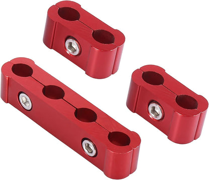 Spark Plug Wire Separators Divider 8mm 9mm 10mm For Racing Car Red 12PCS