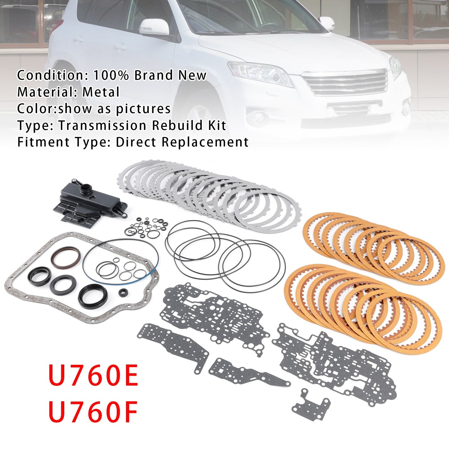 U760E U760F Transmission Master Rebuild Kit W/ Filter For Toyota Highlander RAV4