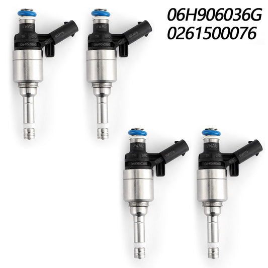 ??4pcs Fuel Injectors For Audi A4 A3 A5 TT VW T5 Eos CC 2.0L Turbo 0261500076