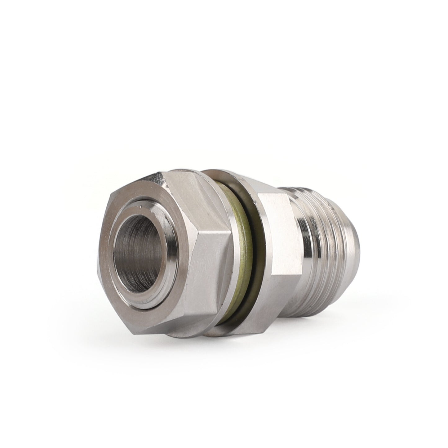 N Turbo Oil Pan Sump Return Drain Adapter Bung Fitting 10AN to M18x1.5 Silver N