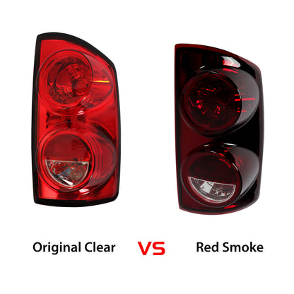 Solid Spare Pair Red Smoke Tail Lights Lamps For 2007-08 Dodge Ram 1500 07-09 Ram 2500 3500