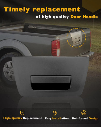 Rear Door Latch Tailgate Outer Handle w/o Key Hole Fit 2005-13  Nissan Frontier