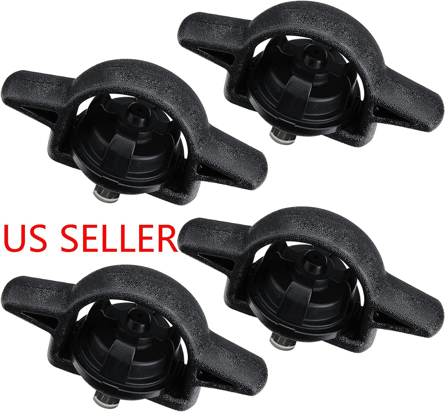 4PCS Cargo Truck Bed Tie Down Cleats For 2005-2020 Toyota Tacoma Black