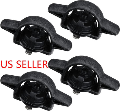 4PCS Cargo Truck Bed Tie Down Cleats For 2005-2020 Toyota Tacoma Black