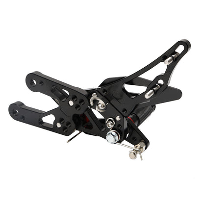 Black Rear Sets Footpegs Footrest For Honda CBR600RR 03-06 CBR1000RR 04-07
