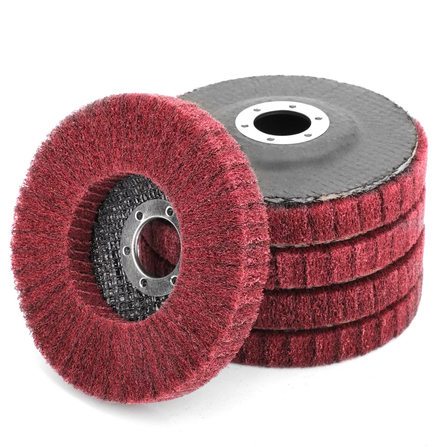 5PCS 4-1/2" Nylon Flap Disc Metal Polishing Buffing Wheel Pads for Grinder 4.5in