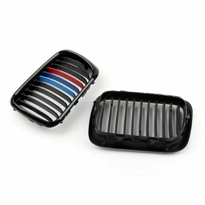 Front Replacement Gloss Black M Color Kidney Grille For BMW E36 1997-1999 USA