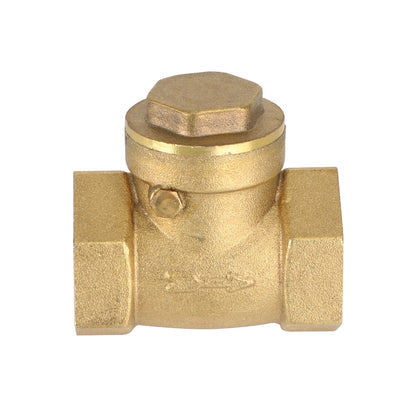 3/4" Female Thread Brass Horizontal DN20 One-Way Non-Return Swing Check Valve.