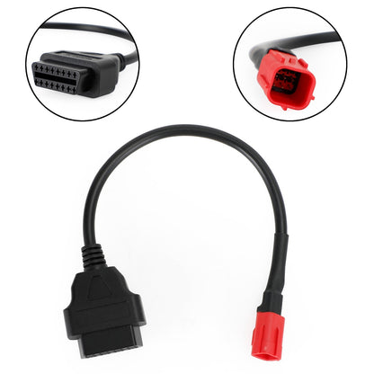 OBD2 Motorcycle Cable For Honda 6 Pin Plug Diagnostic Cable to 16 pin Adapter