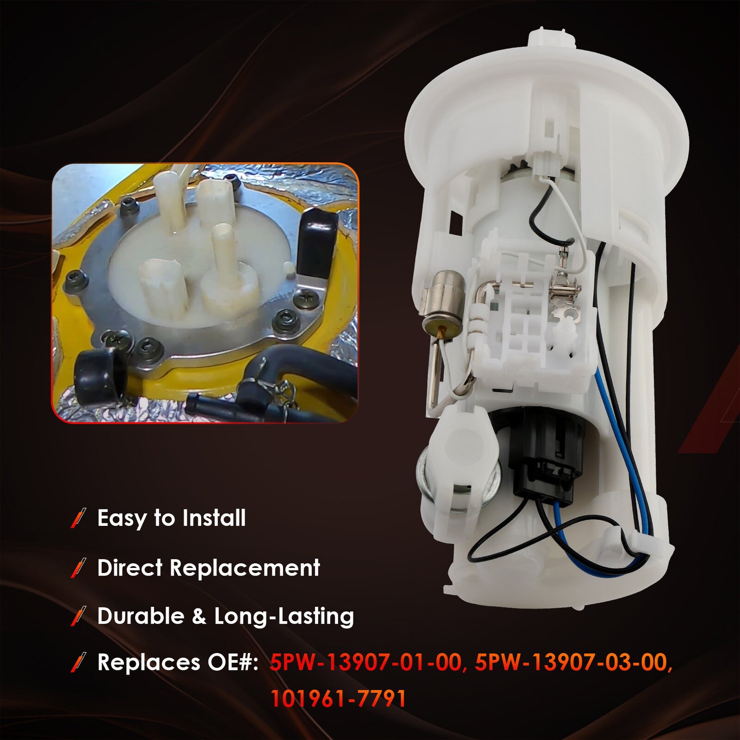 5PW-13907-01-00 Fuel Gas Tank Pump For Yamaha YZF R6S R1 R6 5PW-13907-03-00