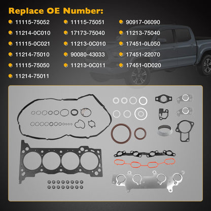 Head Gasket Set For 2005-20 Toyota Tacoma 4Rrunner 2.7L 2694CC L4 DOHC HS26357PT