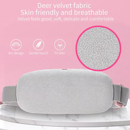 Electric Heating Menstrual Vibration Pad Belt For Period Pain Relief Cramps USB