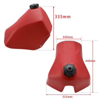 Oversized 3.2 Gallon Fuel Gas Tank Red For Kawasaki KLR250 KLR 250 1985-2005 04