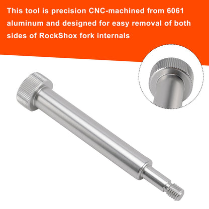 Fork Lower Leg Tool – Threaded Punch for Removing Spring/Damper Side (Rockshox)