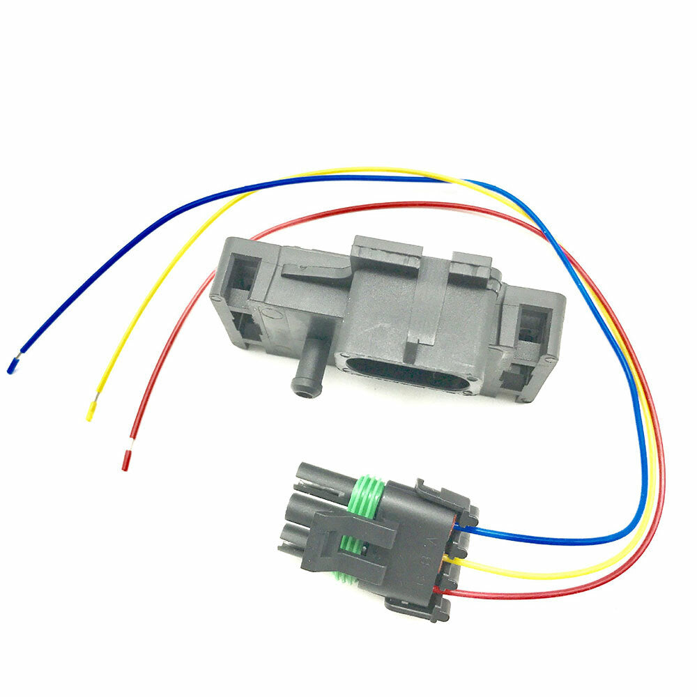 Manifold Absolute Pressure MAP Sensor with Wire for GM 3-Bar 16040749 12223861