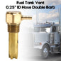 0.25" ID Hose Double Barb Fuel Tank Vent Assy FTA-V-50-02 For Peterbilt