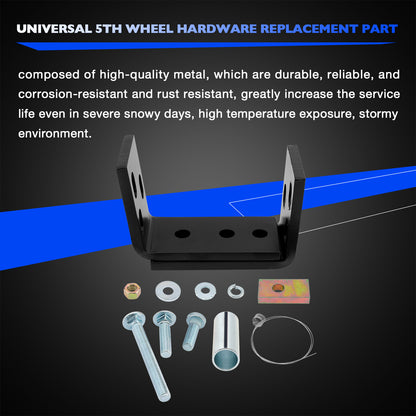 Fifth Wheel Mounting Rail Kit Trailer Hitch Mount Steel for Reese 30035 58058