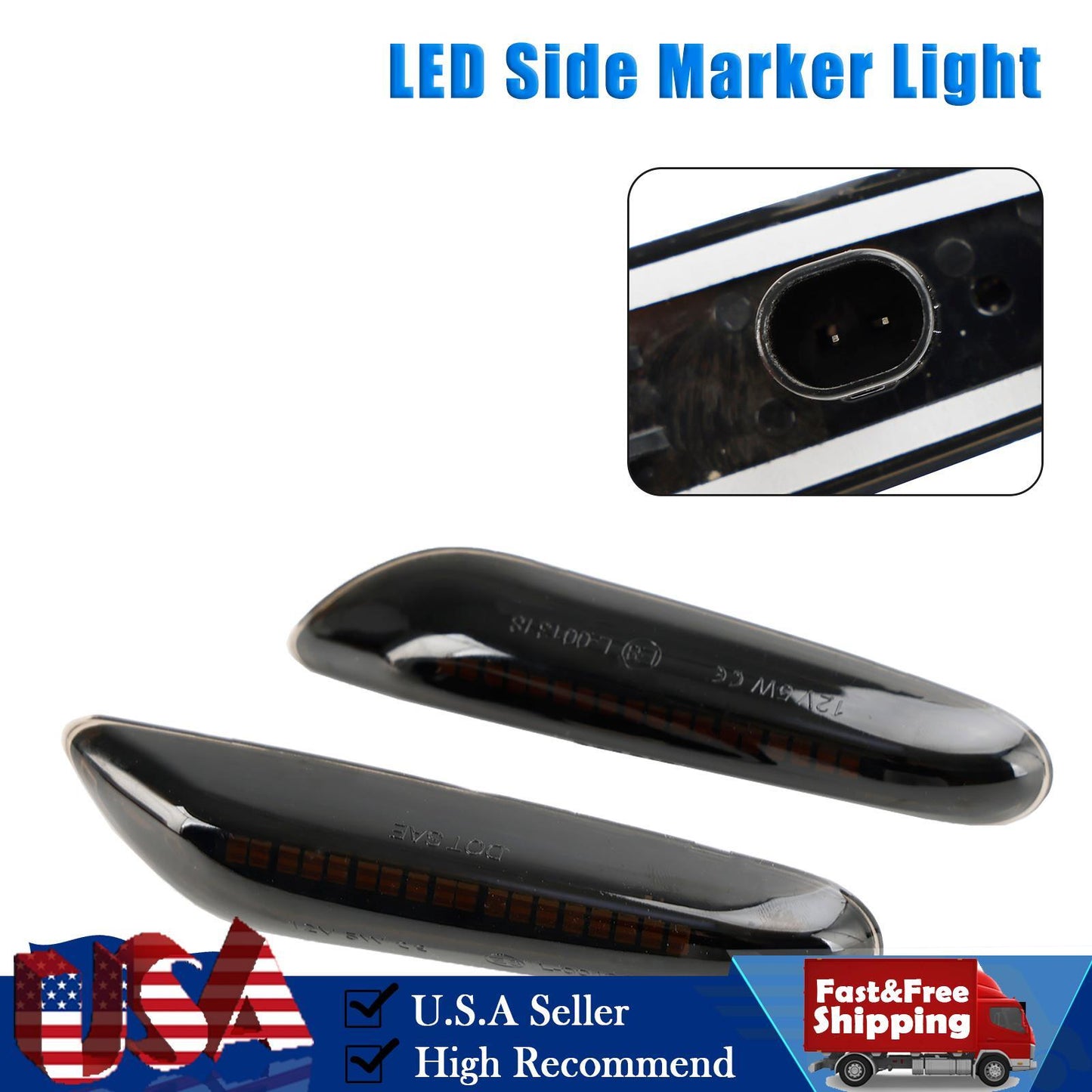 LED Sequential Blinker Side Indicator Turn Signal for BMW E90 E92 E60 E87 E82