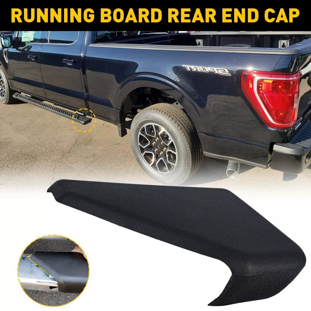 For 2015-2022 Ford F150 Left Rear Driving Running Board End Cap Driver Side 1PCS
