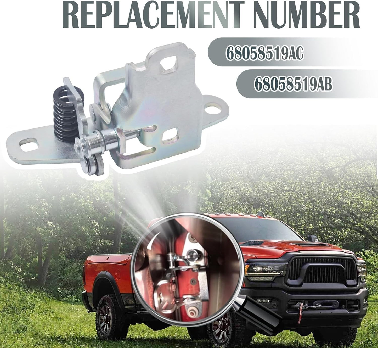 For Ram 1500 2500 3500 Door Hinges Front Driver Left Side Lower 68058519AC #