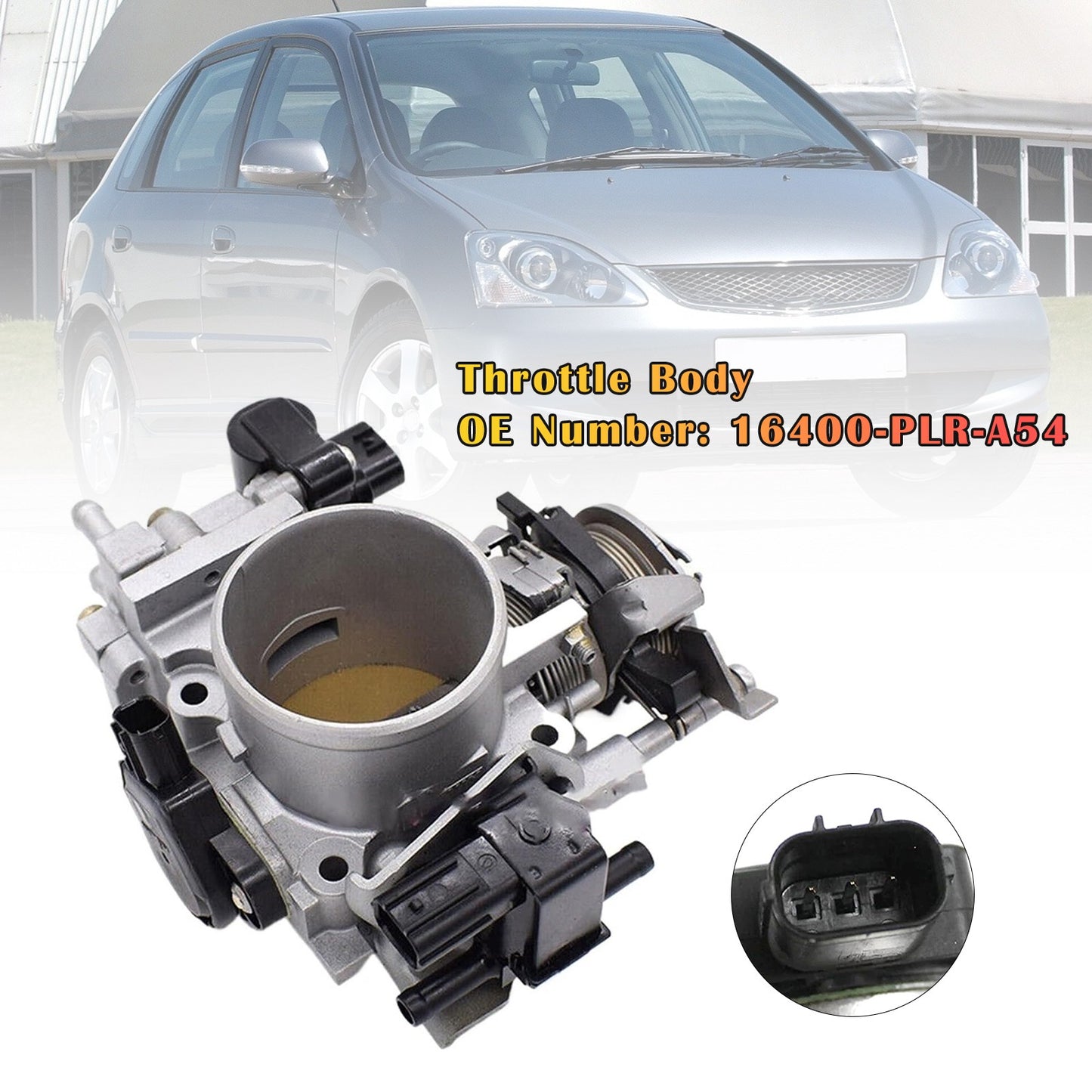 16400-PLR-A54 Throttle Body For 2001-2005 Honda Civic 4AT CVT 1.7L