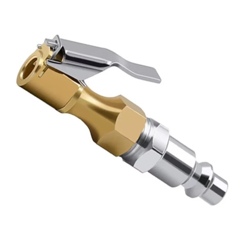 3 PCs 250PSI Brass Lock-on Air Chuck with Tire Inflator Valve 1/4 in. NPT