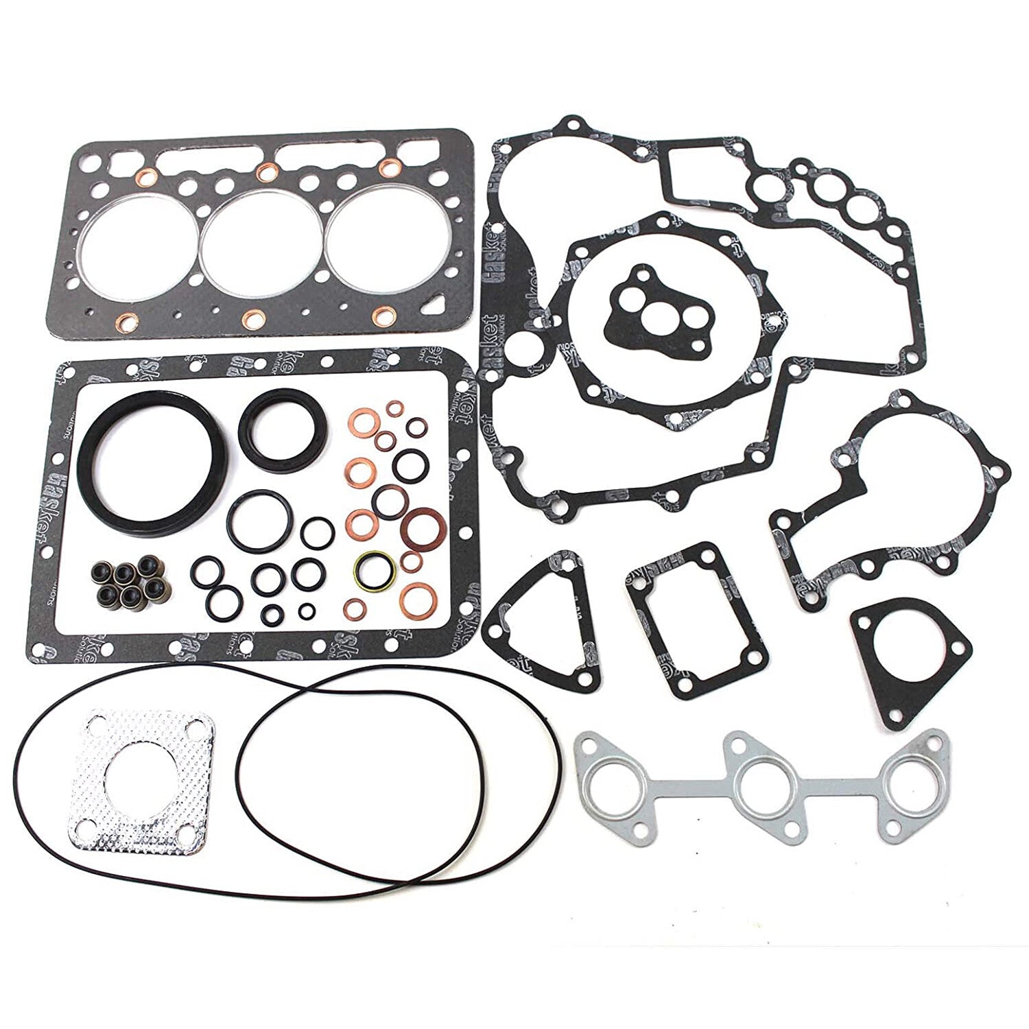 Solid Spare Overhaul Gasket Kit D782 D722 Upper Lower Set For Kubota Engine Bobcat 320 322