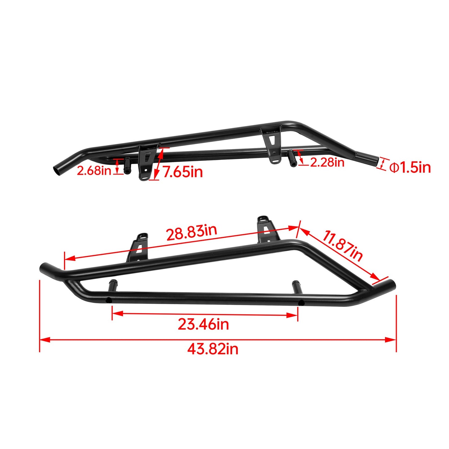 Solid Spare NEW Heavy-Duty Nerf Bars Rock Sliders - Pair for CFMOTO ZFORCE 950/1000 2020-23