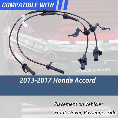 2X ABS Wheel Speed Sensor Front Right Left For HONDA ACCORD 2013 2014 2015-17 H