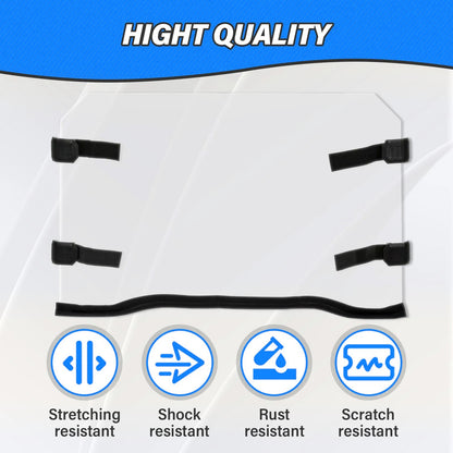Solid Spare Full Windshield For Polaris RZR 900 1000 Turbo 2014-2021 w assembly fitting sets