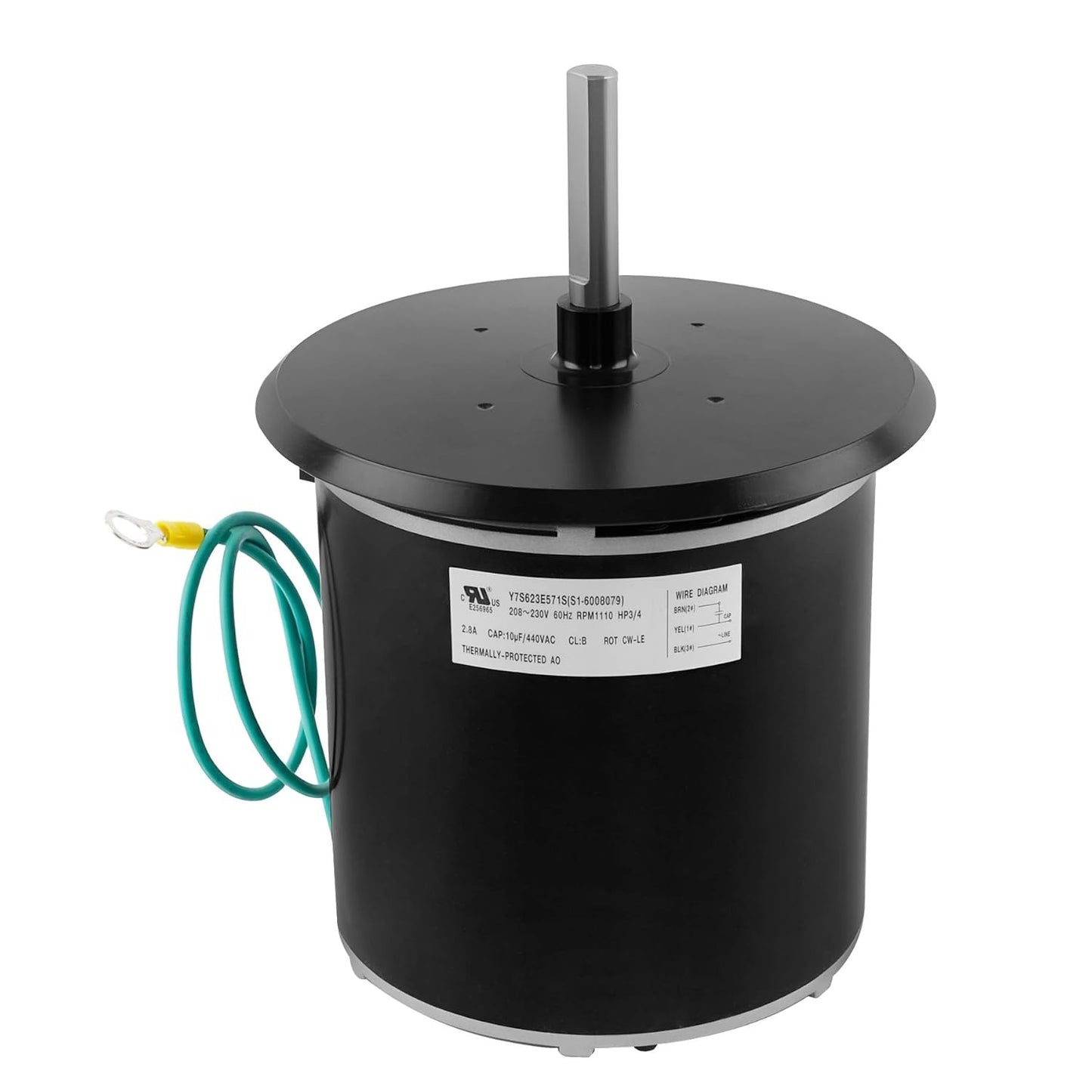 F48T73A50 Condenser Fan Motor 3/4 HP 1110 RPM 230 Volt For A.O. Smith AC Unit