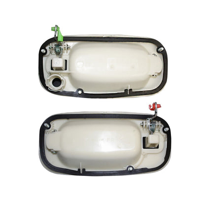 NEW Front Exterior Olympic White Painted Door Handle Set For 1999-2007 Silverado