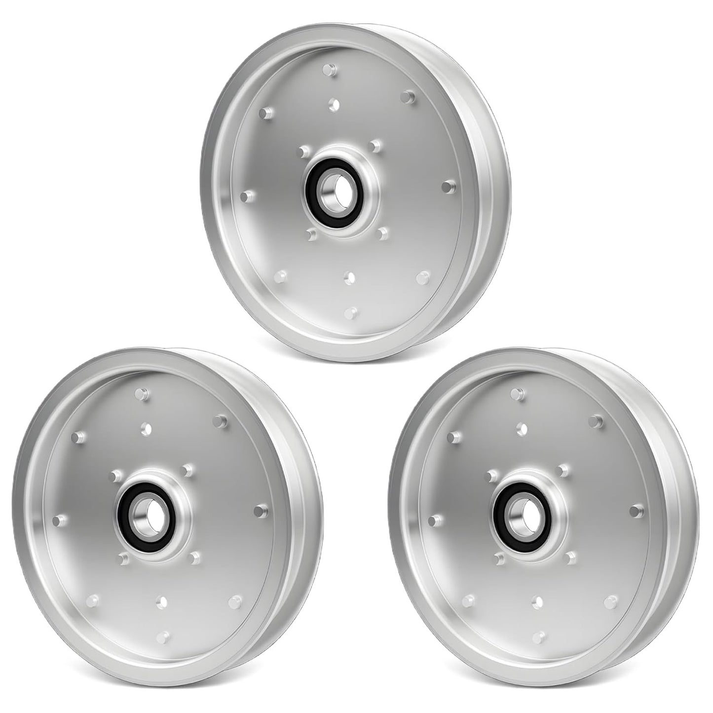 3Pcs AUC10172 Lawn Mower Deck Flat Idler Pulley For John Deere Z540R ZTrak 15959