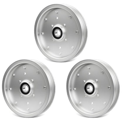3Pcs AUC10172 Lawn Mower Deck Flat Idler Pulley For John Deere Z540R ZTrak 15959