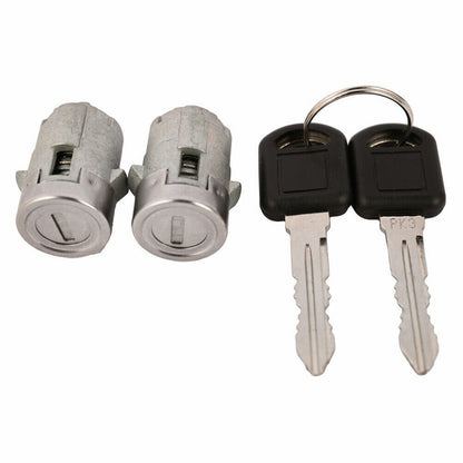 Door Lock Cylinder Set With Keys & Clips For 2001-2006 CHEVY SILVERADO TAHOE