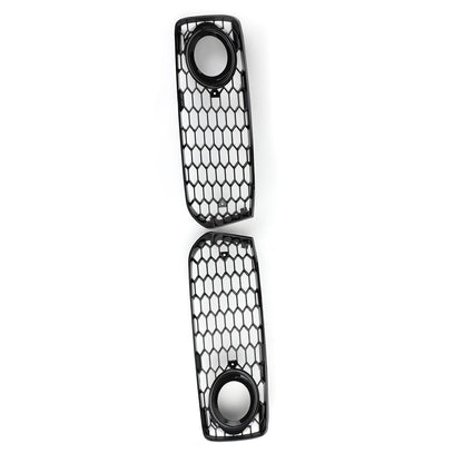 2pcs Fog Light Grill Grille Black Trim For Audi A5 S-Line S5 B8 RS5 2008-2012
