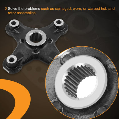 2X Front/Rear Wheel Hub & Brake Rotor for Can-Am Outlander 450 500 570 650 800