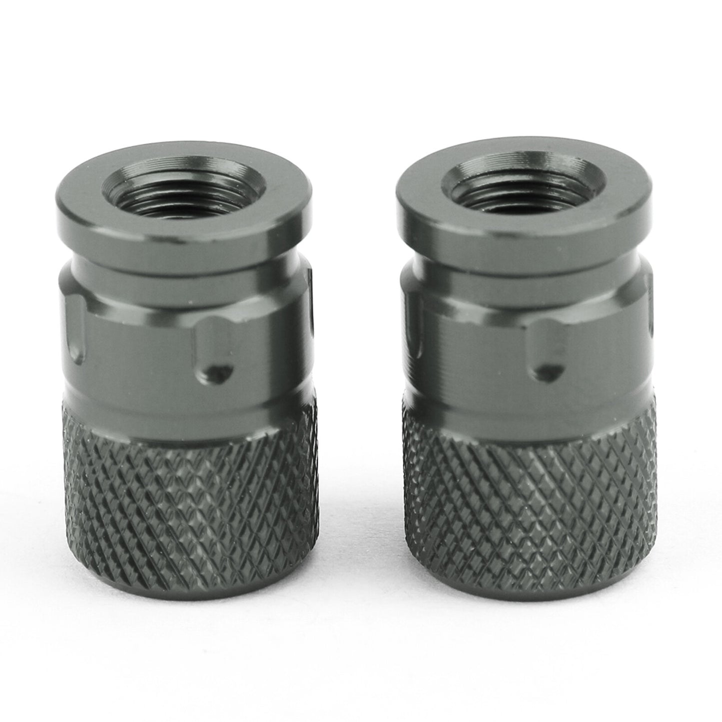 2pcs CNC Anti-Thief Tire Valve Stem Caps For Car Truck Bike Motorcycle
