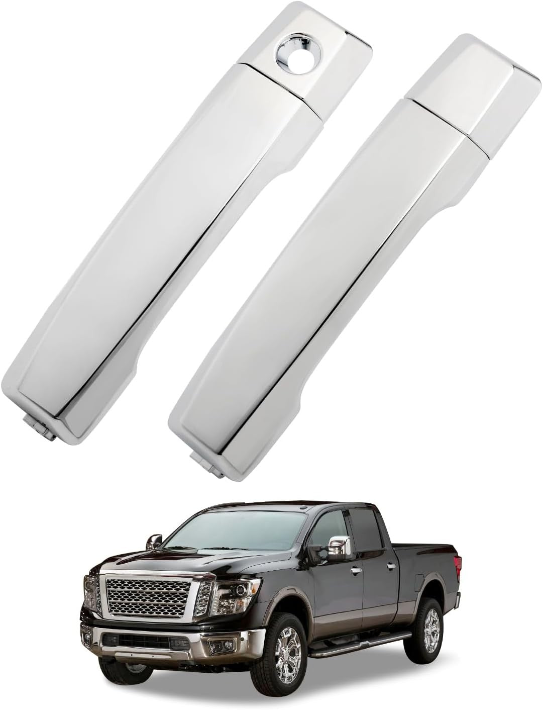 Exterior Door Handle Front Left & Right Side For 2004-2015 Nissan Titan INFINITI
