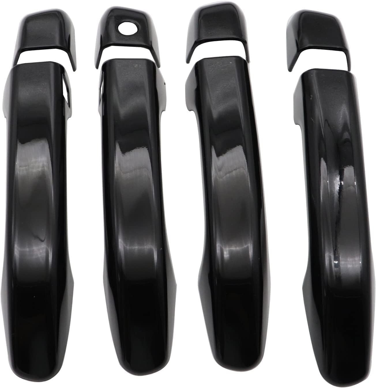 For 2018-2022 Honda Accord GLOSS BLACK Door Handle Covers WITH Front Smartkey