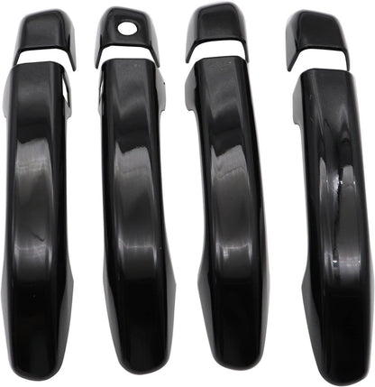 For 2018-2022 Honda Accord GLOSS BLACK Door Handle Covers WITH Front Smartkey